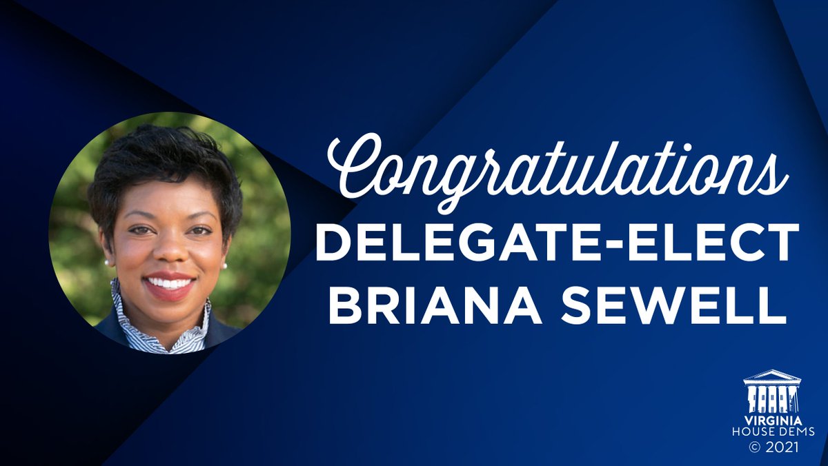 💙Congratulations to Delegate-Elect <a href="/BrianaSewellVA/">Briana Sewell</a> for winning this race in HD 51! She’s a service-driven leader who will be a champion for Virginian families. We’re delighted to welcome her aboard.