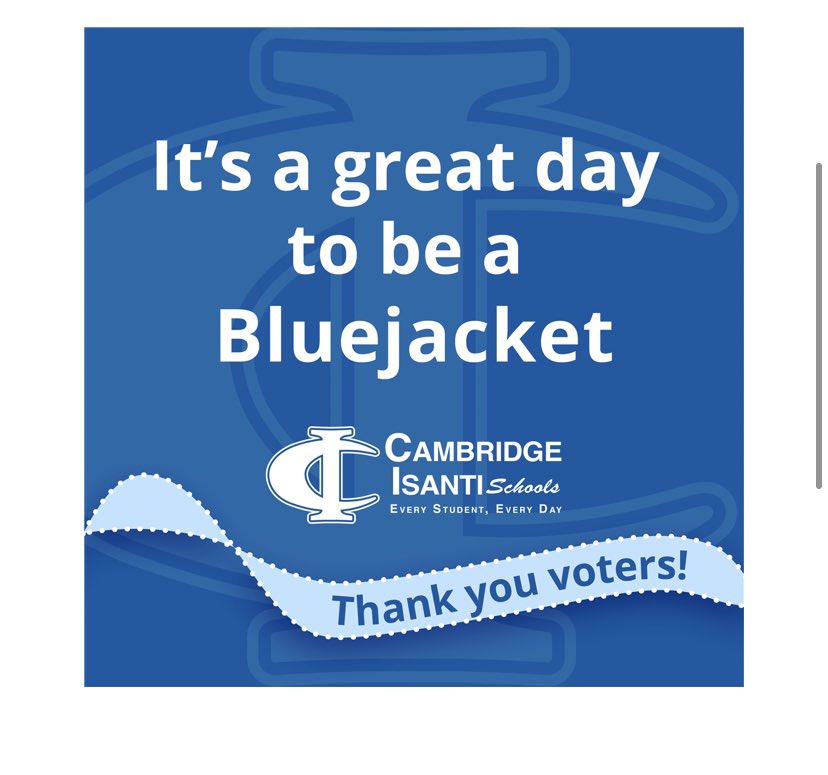 WE DID IT!!!! Thanks to all of your support, the referendum passed, both questions by 63%! Thank you thank you thank you!!!