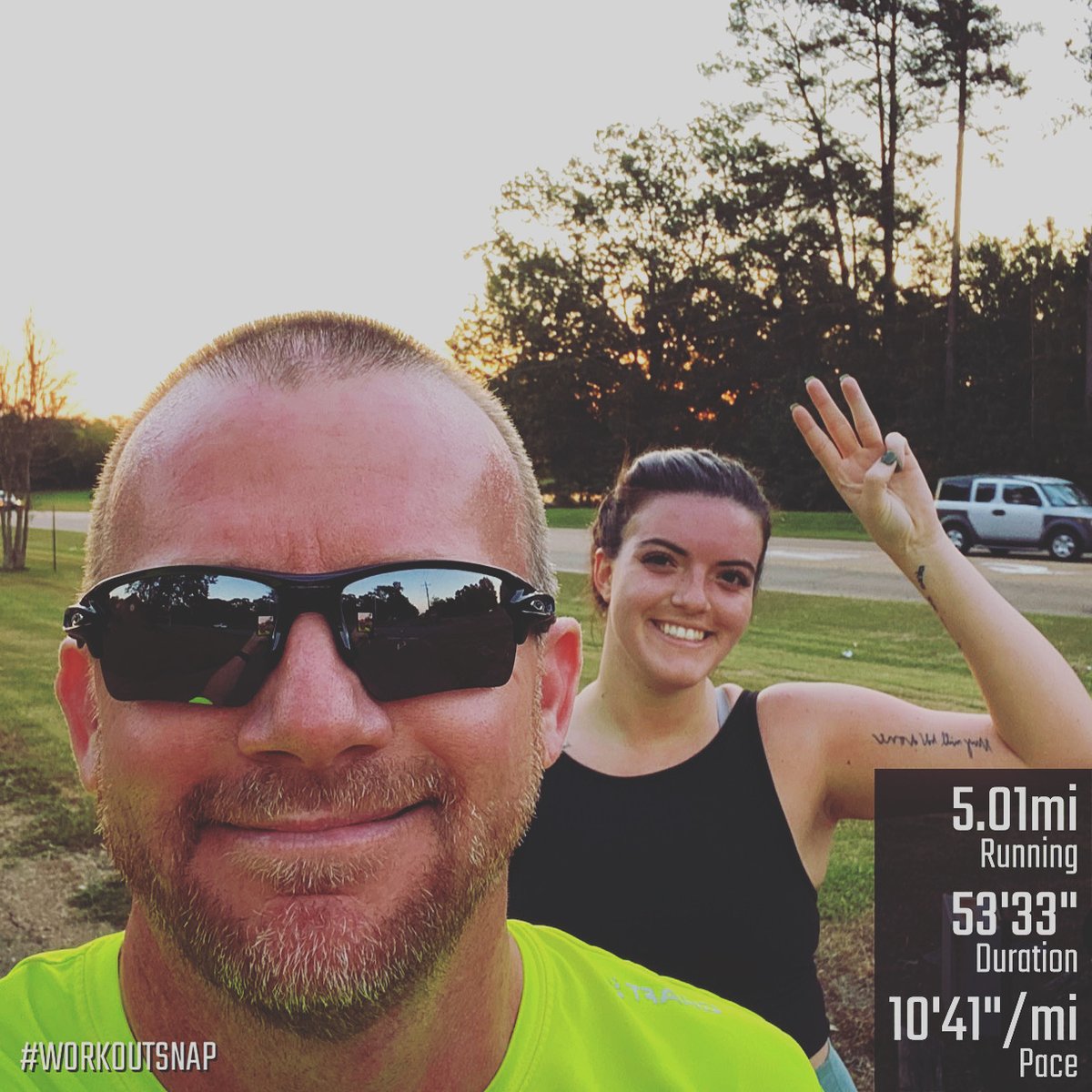 Running2Be's tweet photo. Awesome evening for a run with @KelseaBoo! Ran 3 miles with her and then a quick 2 miles. Getting her ready for the 10k at St Jude! #Running2Be #runcoach #training #run #running #5k #10k #marathon #marathontraining #halfmarathon #ultrarunning #ultrarunner #runner #runnerslife https://t.co/TroHXF0OiV