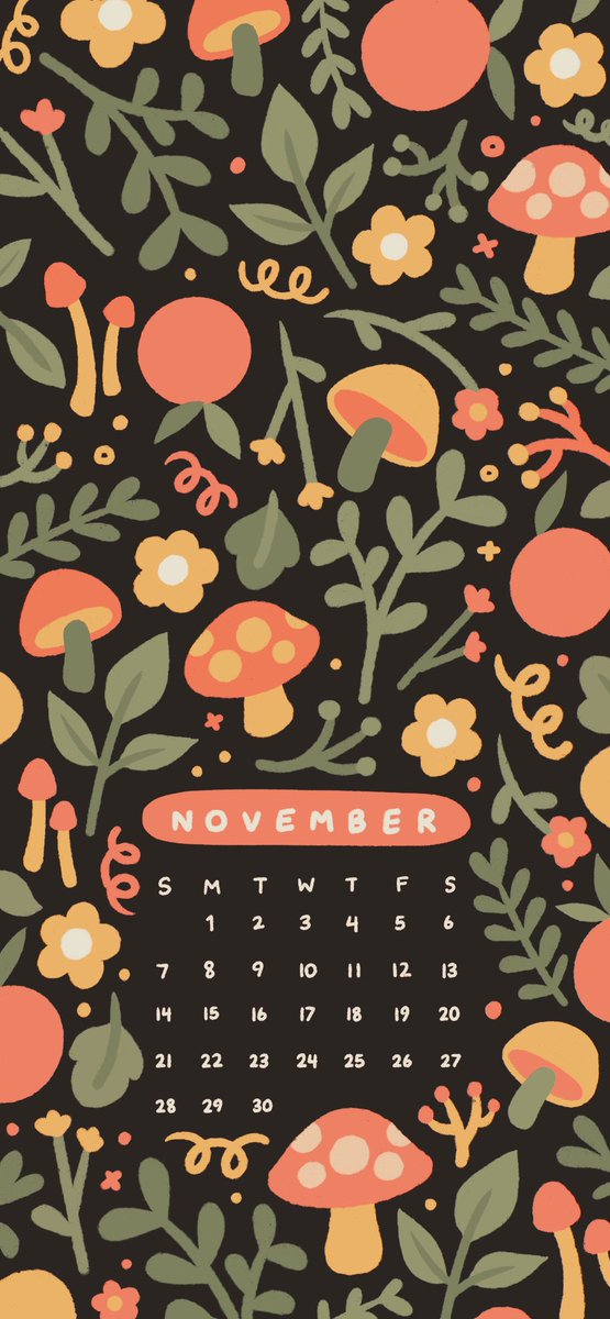November wallpapers 💛🍄