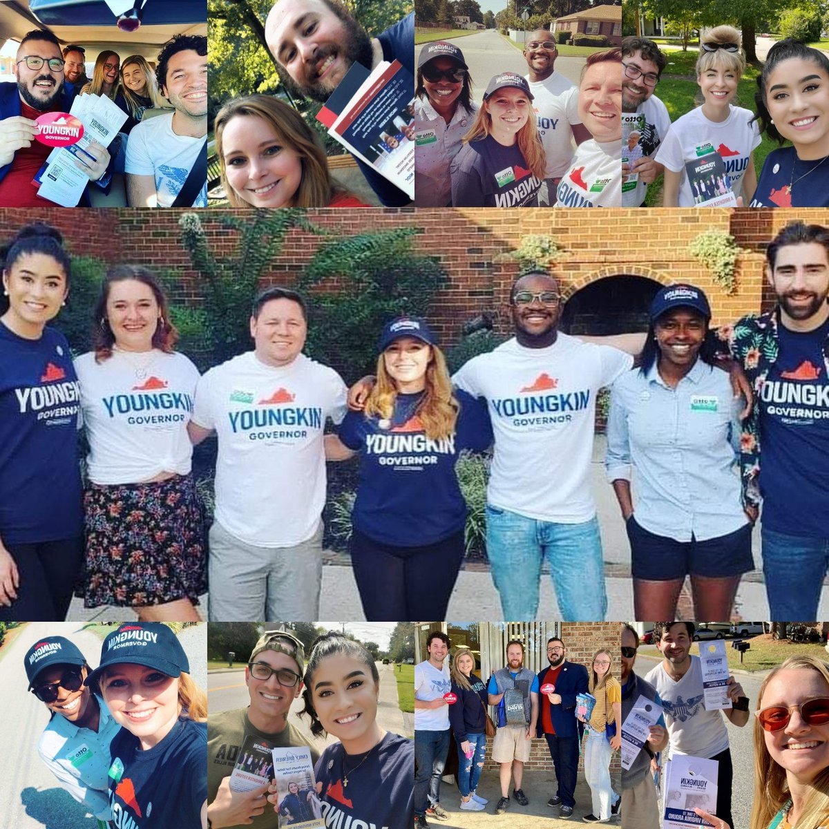 NCYoungGOP's tweet photo. We were proud to support @GlennYoungkin & Republicans down ballot in Virginia. Over 3 weekends, we knocked on thousands of doors & made thousands of phone calls. Congrats @VirginiaYRs!! #YRsWin #ncfyr #yrfv #ncgop #rnc #NoDaysOff https://t.co/BABOeJ4Nlk