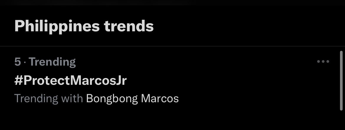 ImPartOfYouth's tweet photo. #ProtectMarcosJr We must protect,BBM!🙂

Trending at No.5 in Philippines ✌️ https://t.co/z4SvlY9okS