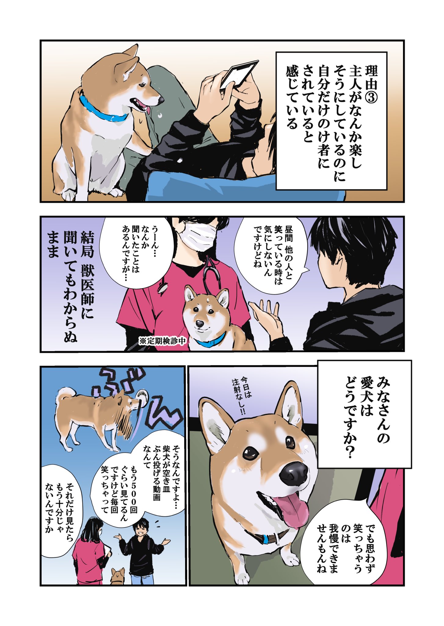 石原 雄 深夜笑っていると必ず起きてくる 犬の反応が気になる件 T Co Uqtjsy74og Twitter