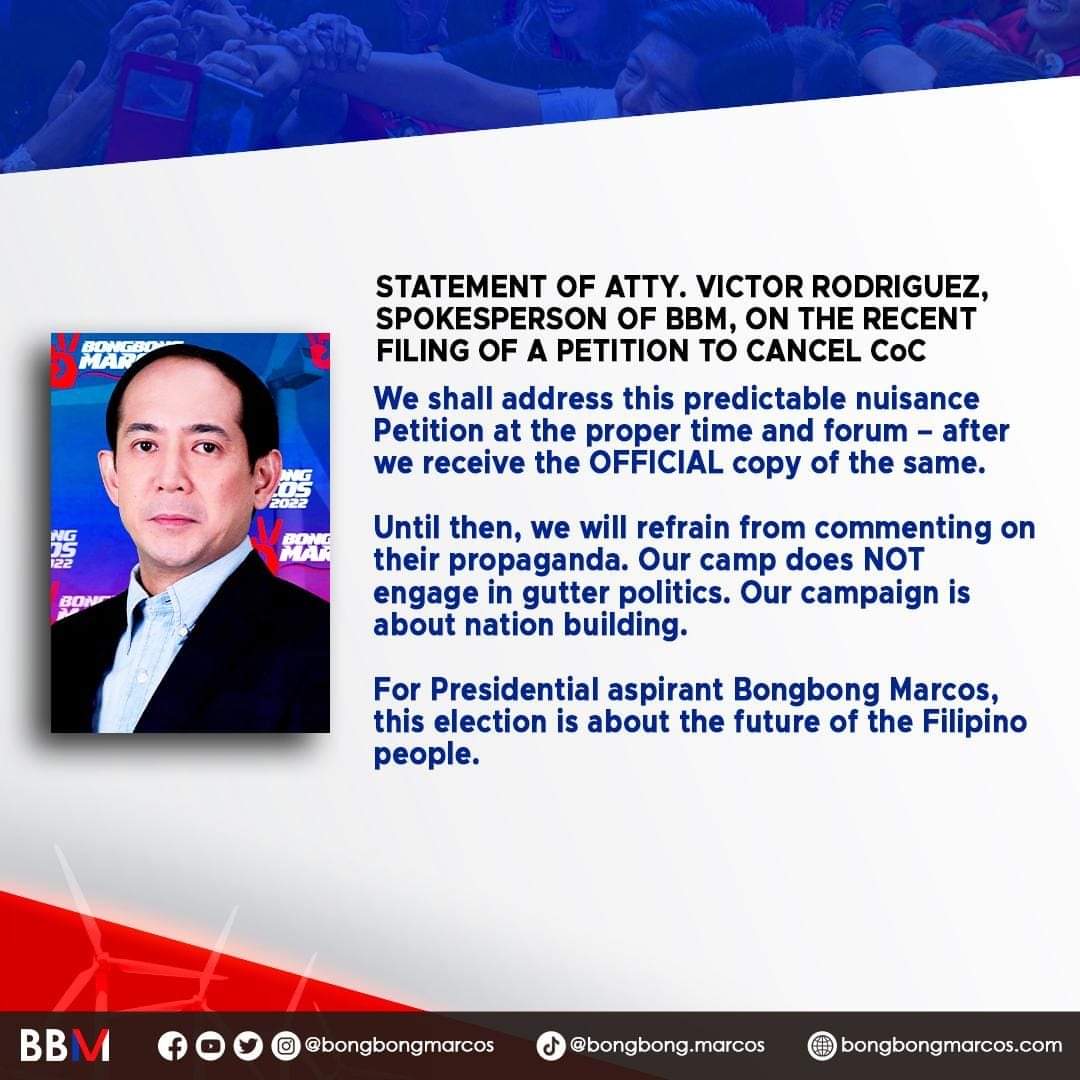 NeajdiL1011's tweet photo. #ProtectMarcosJr
🇵🇭❤️✌️ https://t.co/fiLsUPdfLN