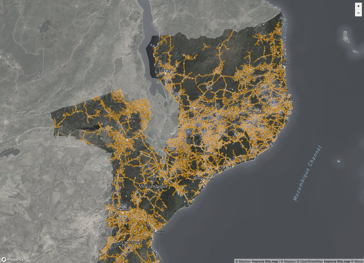 akukoio's tweet photo. #30DayMapChallenge Day 3 Polygons - When it comes to accessing health services - in most of the world location is everything.  Using @mapbox powered isochrones - this map shows where people in Mozambique live within 60 minutes of a health facility.  https://t.co/ElIKlv4DLq https://t.co/jn2w1vyAkg