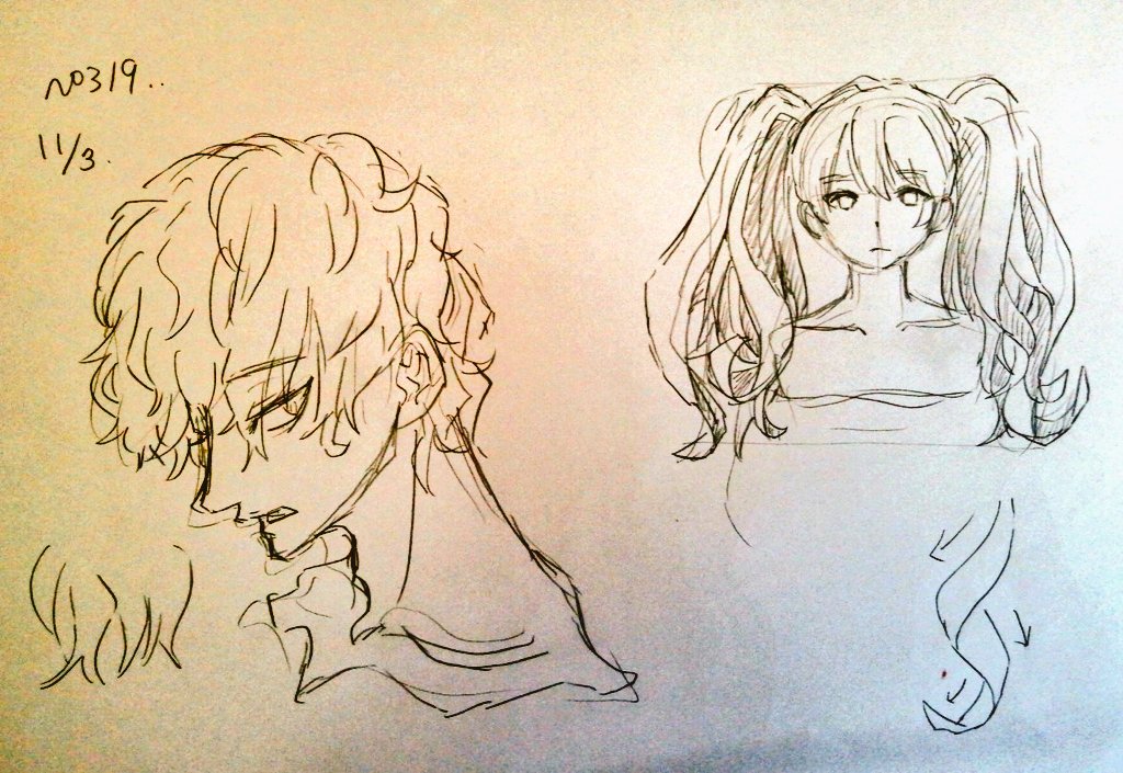 #一日一模写 319/365
元イラストは、ふるいけゆうじ様 