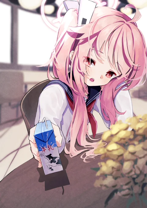 …先生も飲む?
#ブルアカ 