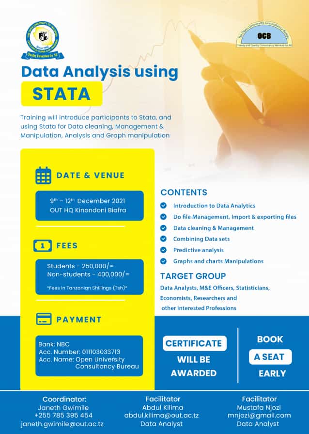 MustafaNjozi's tweet photo. Data Analysis Training https://t.co/vprL9Omb1F