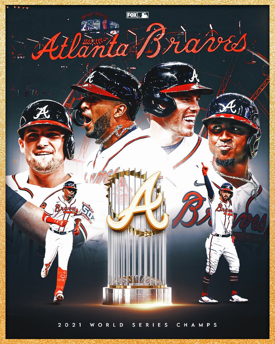 FOX Sports: MLB on X: WORLD CHAMPIONS! For the first time since 1995, the  Braves have won it all! #BattleATL  / X