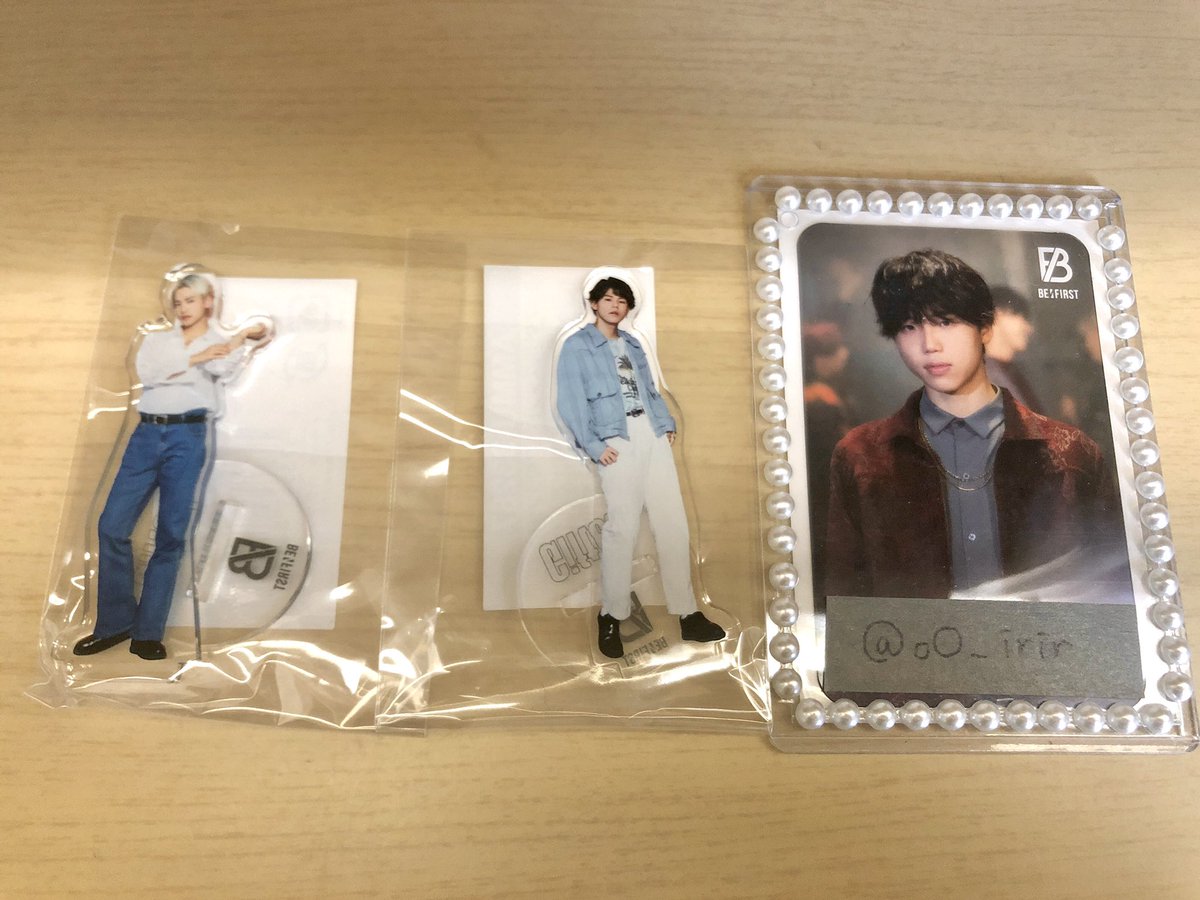 oO_irir's tweet photo. @tos
mu-mo(ミューモ)特典
アクスタ ミニアクリルスタンド

譲)) RYOKI ﾘｮｳｷ、LEO ﾚｵ

求))JUNON ｼﾞｭﾉﾝ、SHUNTO ｼｭﾝﾄ

郵送or神戸三宮手渡し希望
お心当たりのある方いらっしゃいましたら、お気軽にお声がけ下さい。

 #BEFIRST交換 https://t.co/c9BiEFVMoe