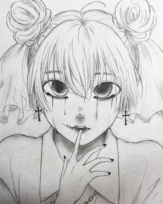 Halloween🎃👻✝️#イラスト 