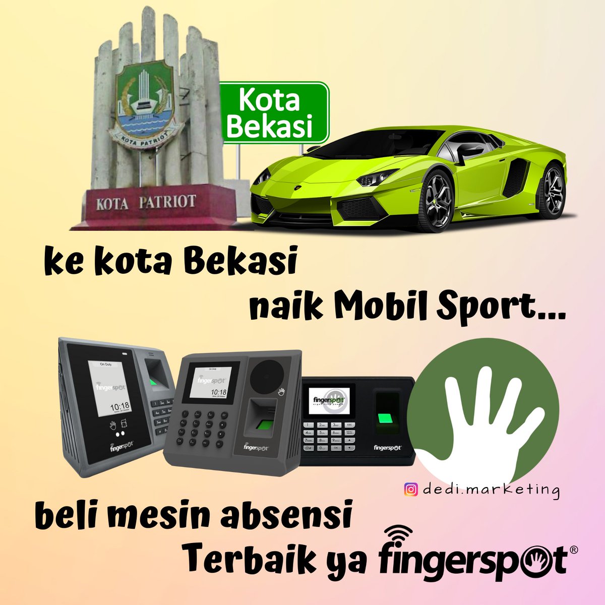 DediAprilianta's tweet photo. Jalan-jalan ke kota Bekasi,
Paling asik naik mobil sport..
Jika butuh mesin absensi,
Yang #terbaik hanya #fingerspot.
Ayo kunjungi Showroom kami :
Jl.Bedahulu No.6 Pertokoan Bedahulu Blok D, Denpasar-Bali
More Info : 081805590999
#dnagroup #dnachannel #dediaprilianta https://t.co/t5D35Kwu5i