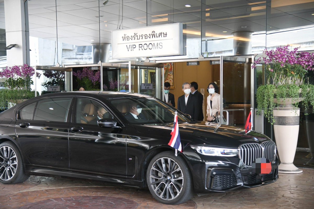 MFAThai's tweet photo. H.E. Mr. Saleumxay Kommasith, FM of the Lao PDR arrived Thailand to co-chair the 22nd Joint Commission on Bilateral Cooperation (JC) between Thailand 🇹🇭 and Lao PDR 🇱🇦 in Bangkok during 3-4 Nov 2021 which aims to enhance bilateral cooperation and achieve tangible outcomes. https://t.co/QvJLOKaPjY