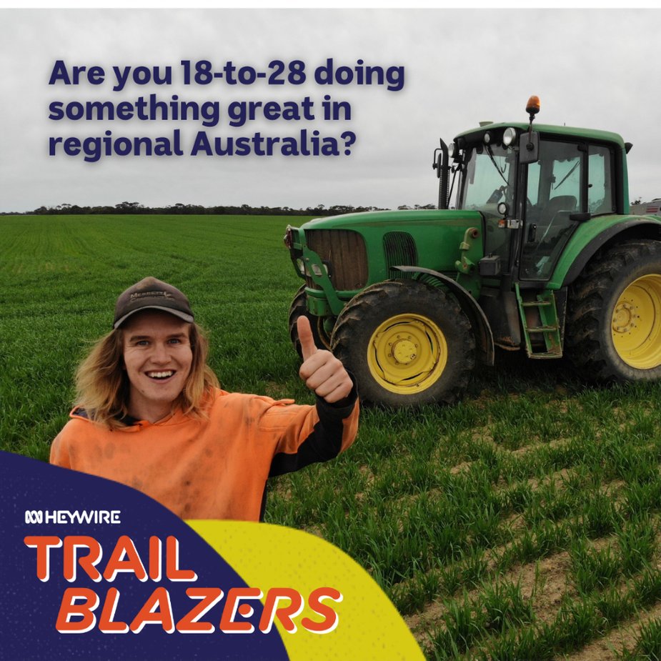 aksnowden's tweet photo. Only 1 week left to apply for #ABCTrailblazer! 📣
If you're a young person in regional Australia doing something awesome, this is an opportunity not to miss! Work on your project and share your story with Australia with the best mentors.
Apply today at https://t.co/Cw0mvsb6kw https://t.co/Hp6zWtLWV8