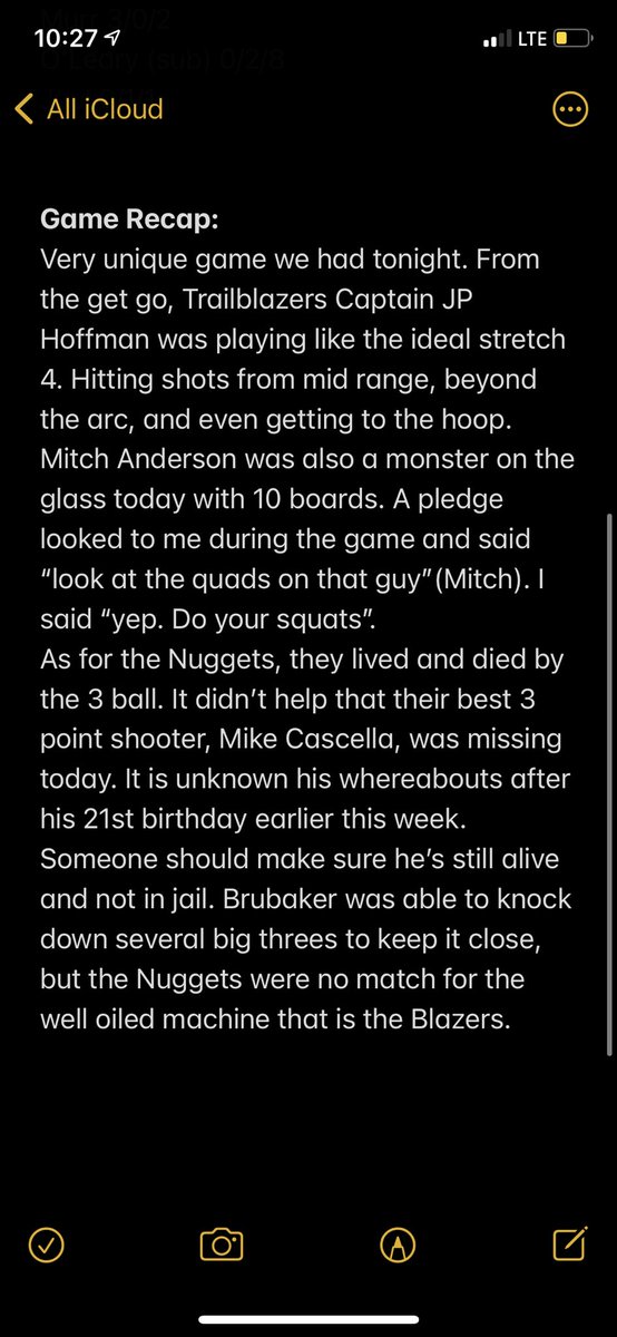 sbl2019's tweet photo. FINAL. Trailblazers 43, Nuggets 33 https://t.co/O9I8RGEfYv