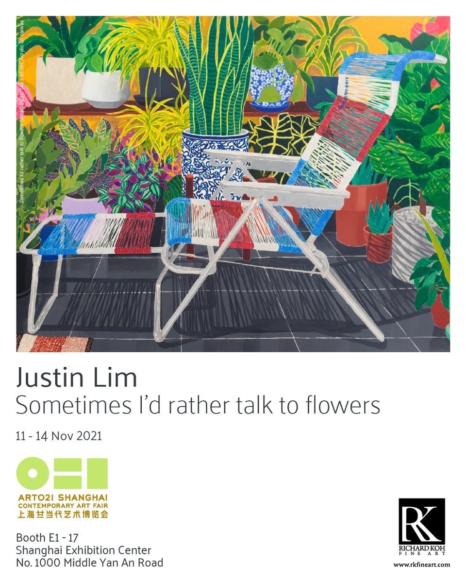 RKFA_Official's tweet photo. #sometimesidrathertalktoflowers #justinlim #rkfa #rkfineart #richardkohfineart #rkp #rkprojects #richardkohprojects #artfair #art021 #shanghai #china #paintings #fineart #southeastasianart https://t.co/8GoVDGegBr