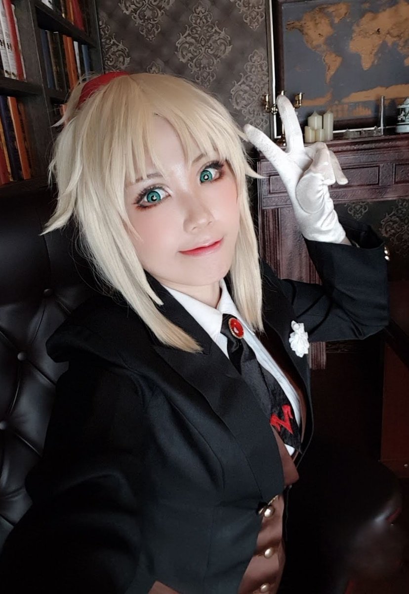 shinedada33's tweet photo. Hehe💕

#fgocosplay #mordred https://t.co/ZwCQFxoFKu