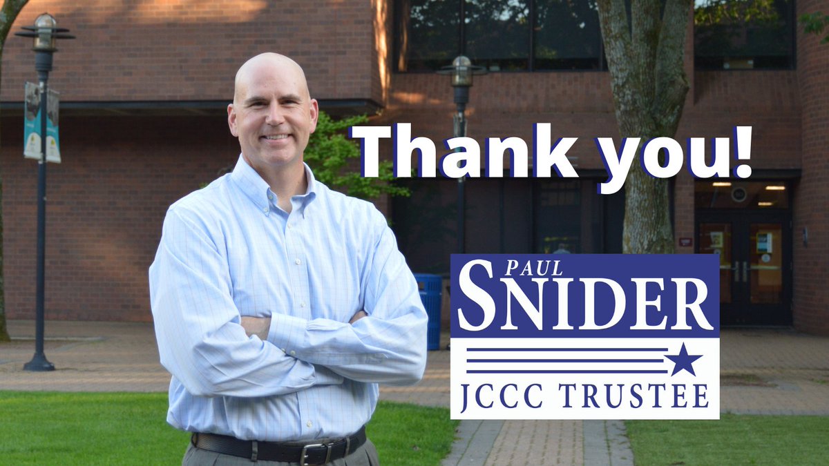 It was a privilege to serve the College for four years and I’m disappointed I won’t be able to serve another term.    I congratulate those that won.   I’ll remain actively involved in the community and I look forward to continued success for JCCC.
