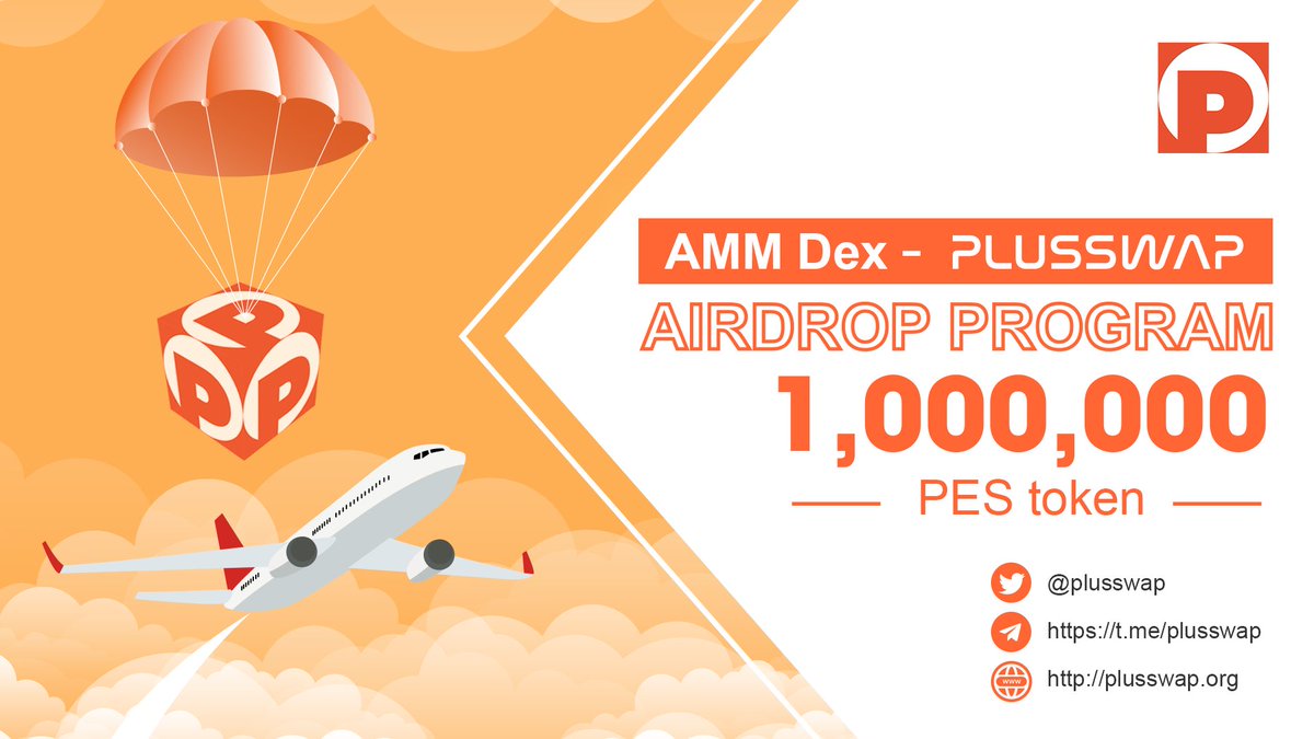 PlusSwap's tweet photo. Amazing Airdop program coming soon
#1million PES token give away 🔥 https://t.co/aSWX3f6X6E