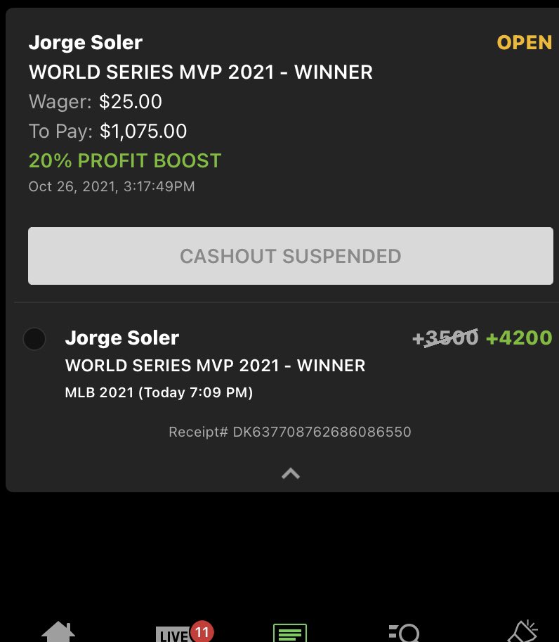 cthunberg23's tweet photo. @DKSportsbook If this doesn’t hit the fix is in… https://t.co/lWAvmkpb5x