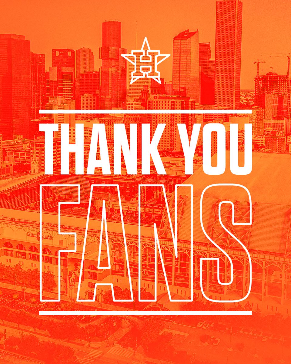 Houston Astros on X: Thank you, fans. What a day. 🎊