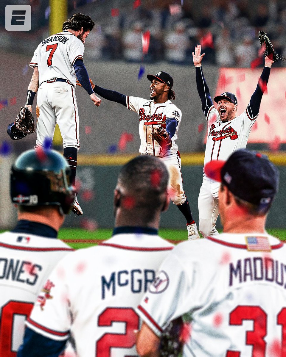 THE BRAVES DID IT FOR ATLANTA! THEY ARE WORLD SERIES CHAMPS FOR THE FIRST TIME SINCE 1995 👏