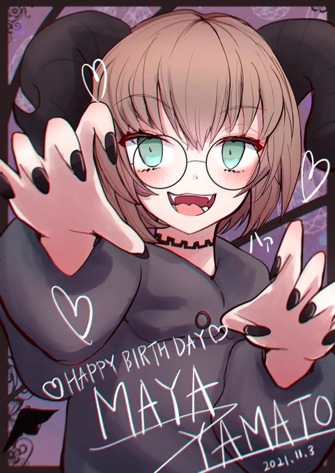 ✨🎉Happy Birth Day まやちゃん🎉✨
#大和麻弥生誕祭2021 
#大和麻弥誕生祭2021 
#絵描きさんと繫がりたい #差分 