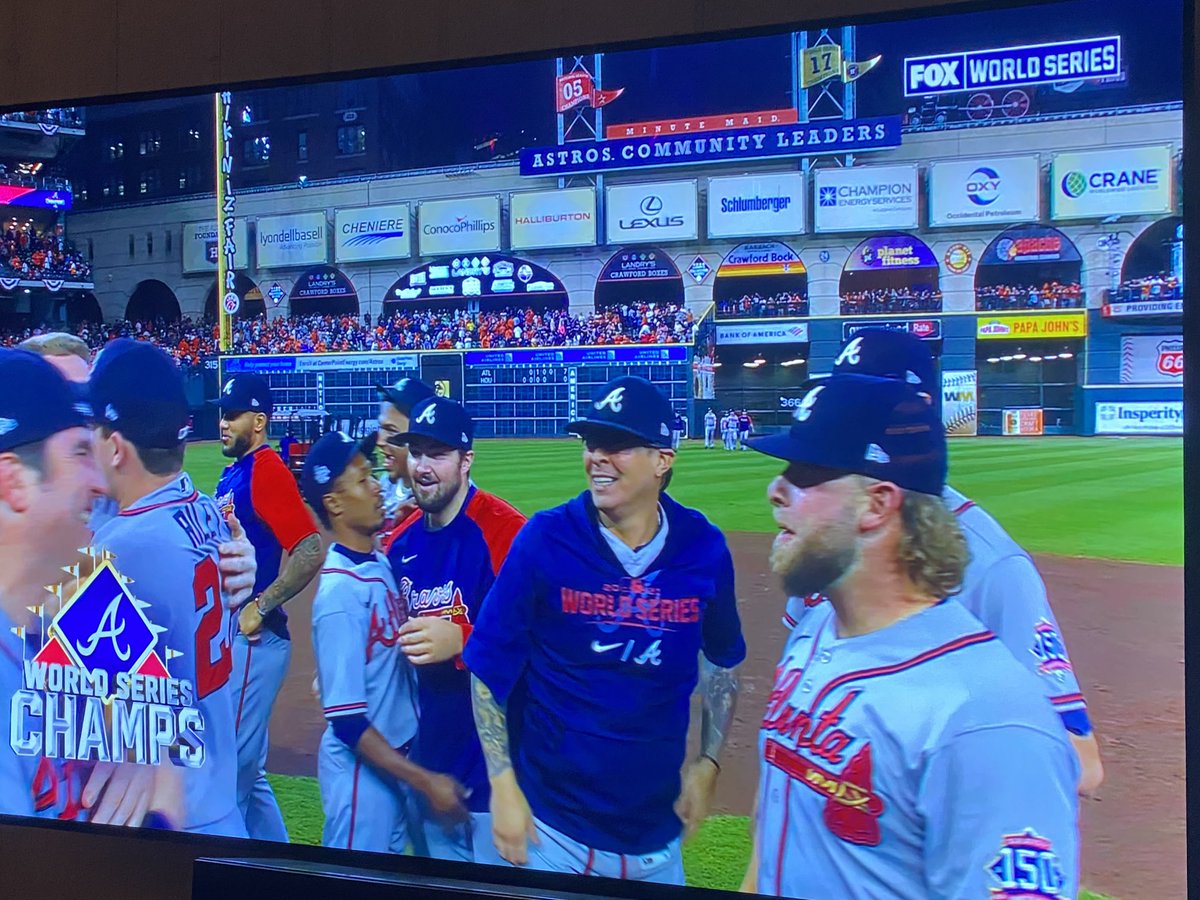 catchingheat's tweet photo. Congrats Braves the waiting is over. Way to go Braves. What a great series. Congrats to the great Braves fans also. https://t.co/R1EZ4uu5zo