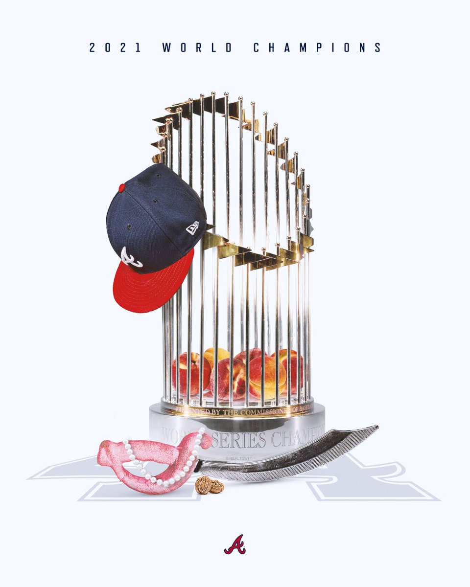 LADIES AND GENTLEMEN, YOUR 2021 WORLD SERIES CHAMPIONS.

THE ATLANTA BRAVES. <a href="/Braves/">Atlanta Braves</a> #BattleATL