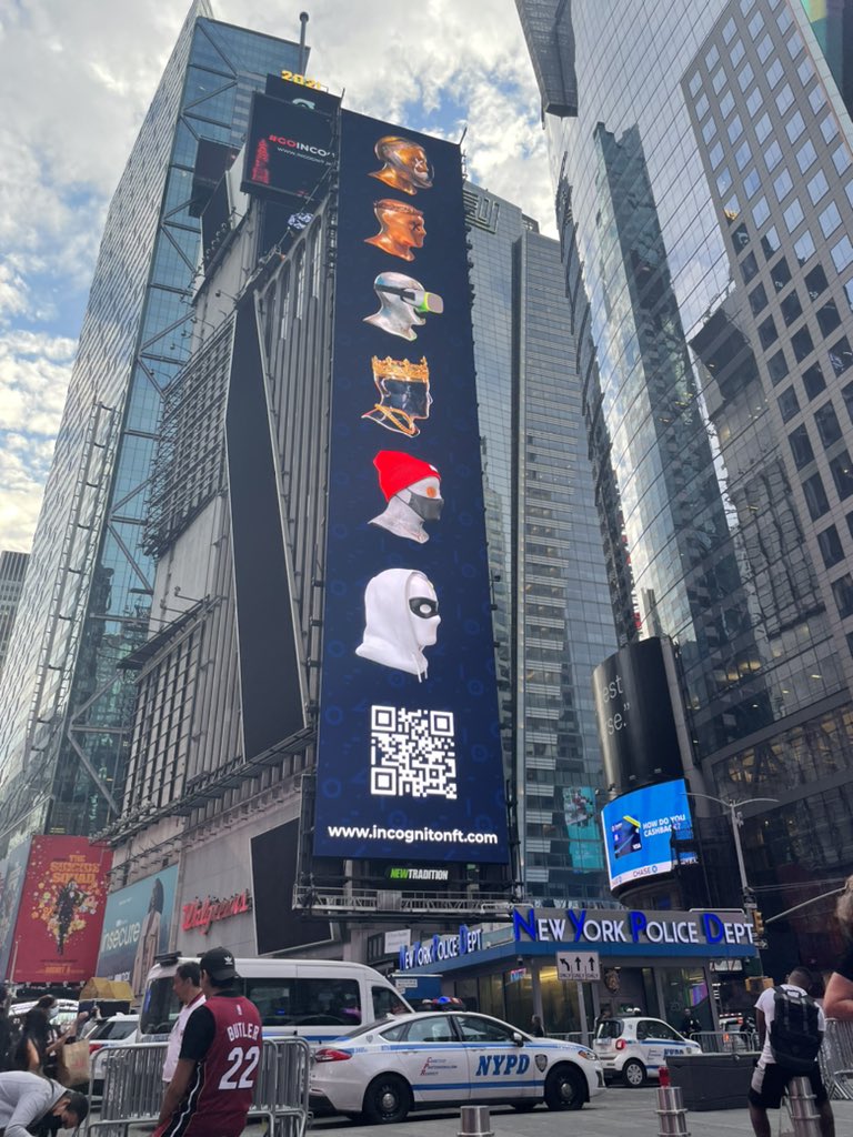 ll3964's tweet photo. Just snipped these two hype @IncognitoNFT see y'all at #TimesSquare! #NFTs #shillnft #sweep https://t.co/nwqTqW4L1z