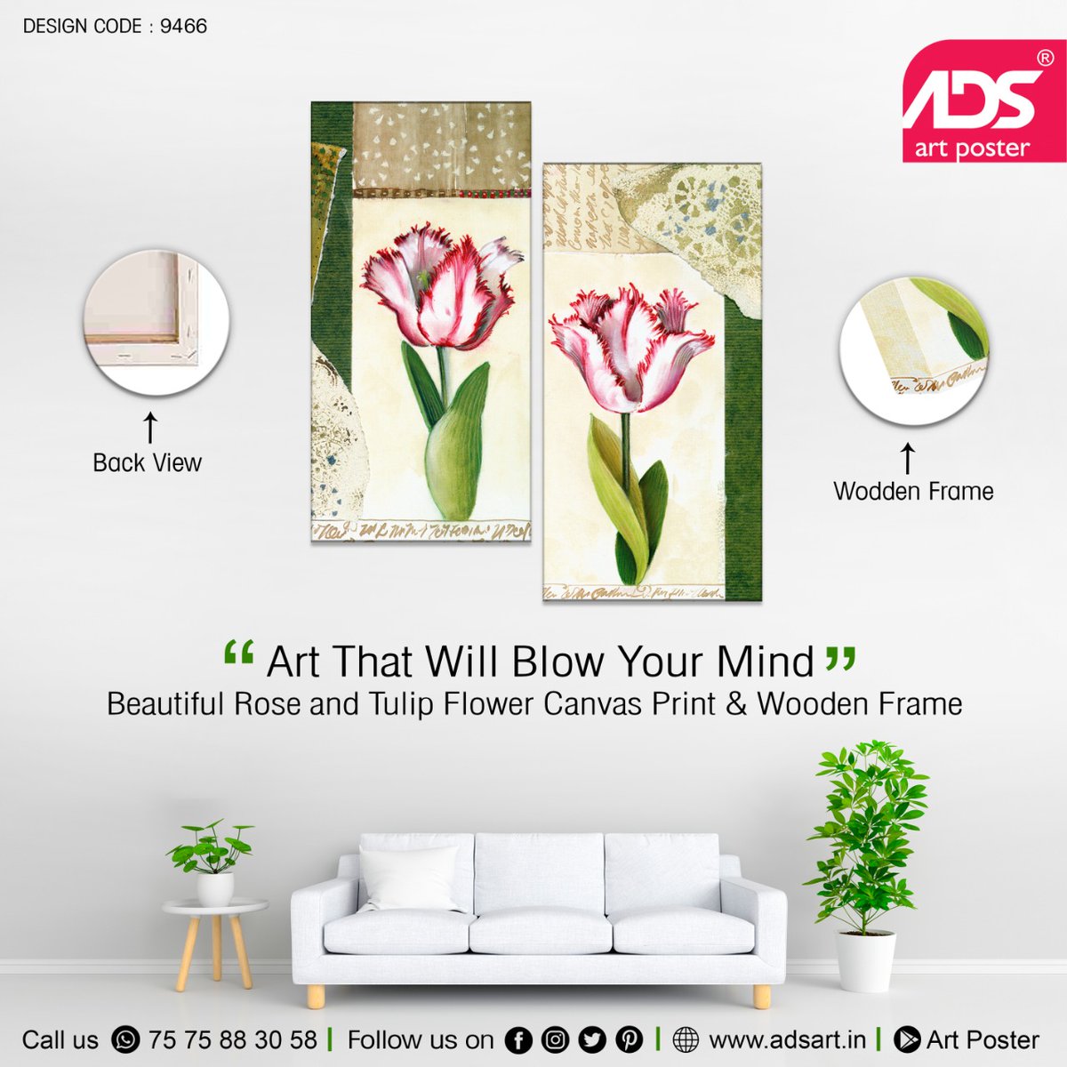 adsartposter's tweet photo. Art That Will Blow Your Mind !! 😇

Beautiful Rose and Tulip Flower Canvas Print &amp; Wooden Frame by ADS Art Posters Rajkot 

 #flowers #spring #nature #tulip #flower #love #holland #garden #tulpen #flowerstagram #art #photography #flowersofinstagram #roses https://t.co/GRLAgAUxKZ