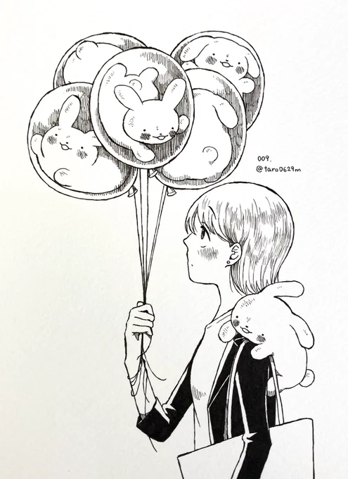 9日目 遊園地に行きたい。 #1日1絵 