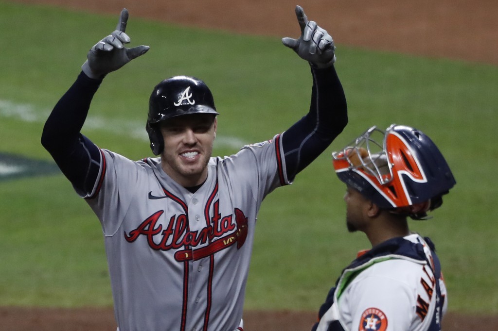 nypost's tweet photo. Braves shut out Astros in Game 6 to win first World Series since 1995 https://t.co/iGGZPVaKdN https://t.co/c4HKX3Kvnp