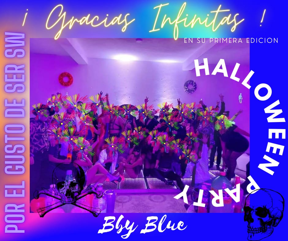 BbyblueHotwives's tweet photo. definitivamente #LaMejorFiestadeHalloween y todo gracias a tรญ que nos acompaรฑaste
#besthalloweenpartyever
#halloween2021 #VIPhalloween #swingermx #swingerslp #swingerlifestyle #PorElGustoDeSerSW #graciastotales #BbyBlueGirls #BbyBlue๐ https://t.co/U8pKdESoi4