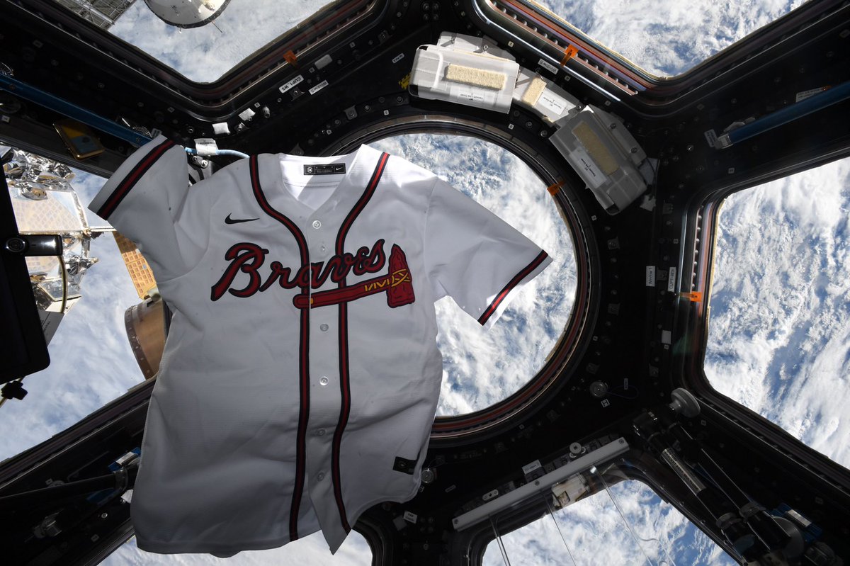 Shane Kimbrough (@astro_kimbrough) on Twitter photo Congratulations to my hometown Atlanta Braves from space - World Series Champions! #braves #atlanta #atl #nasa #space #BattleATL <a href="/Braves/">Atlanta Braves</a> Congratulations to my hometown Atlanta Braves from space - World Series Champions! #braves #atlanta #atl #nasa #space #BattleATL <a href="/Braves/">Atlanta Braves</a>