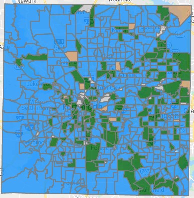 BudKennedy's tweet photo. The @FortWorthISD bond issue is now very close and some props in Azle and White Settlement are trailing. Voters north of Loop 820/TX121 (map) are responsible for rejecting a new @TarrantCountyDA office for @SharenWilson4DA https://t.co/yaQevm7LoJ #txelex https://t.co/lovVGlt6fw