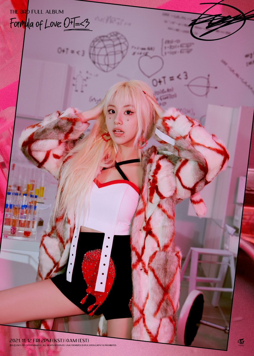 TWICE 3rd Full Album
"Formula of Love: O+T=<3"

BREAK IT VER.
CHAEYOUNG

Title - 'SCIENTIST'

Release on
2021.11.12 FRI 2PM (KST), 0AM (EST)

📌"Formula of Love: O+T=<3" Pre-save &amp; Pre-order
TWICE.lnk.to/formula-of-love

#TWICE #트와이스 #FormulaOfLove #SCIENTIST