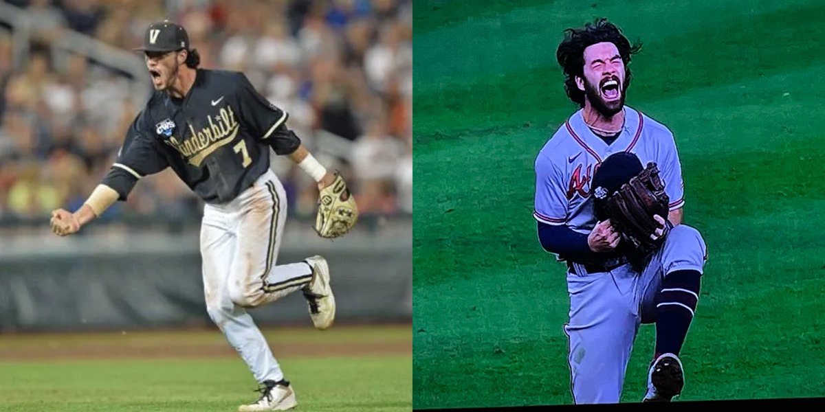 Been watching you since your days with the @VandyBoys. Win a @NCAACWS Championship in 2014 and now you’re a #WorldChampion with the @Braves! Congrats @LieutenantDans7! You deserve it man! 
#AnchorDown⚓️⬇️ #BattleATL