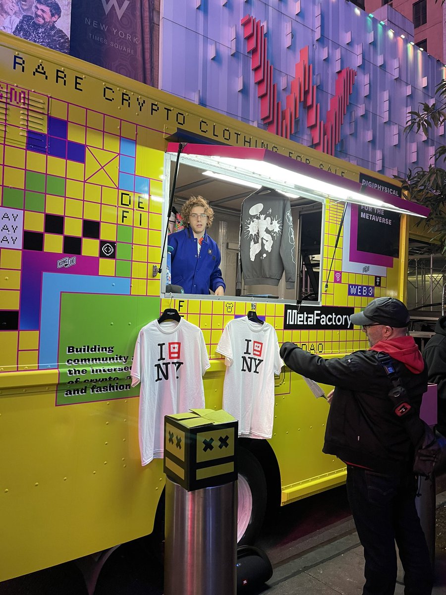 Deuced's tweet image. #metafactory lovin the truck! Pop by there and show some love #NFTNYC @TheMetaFactory
