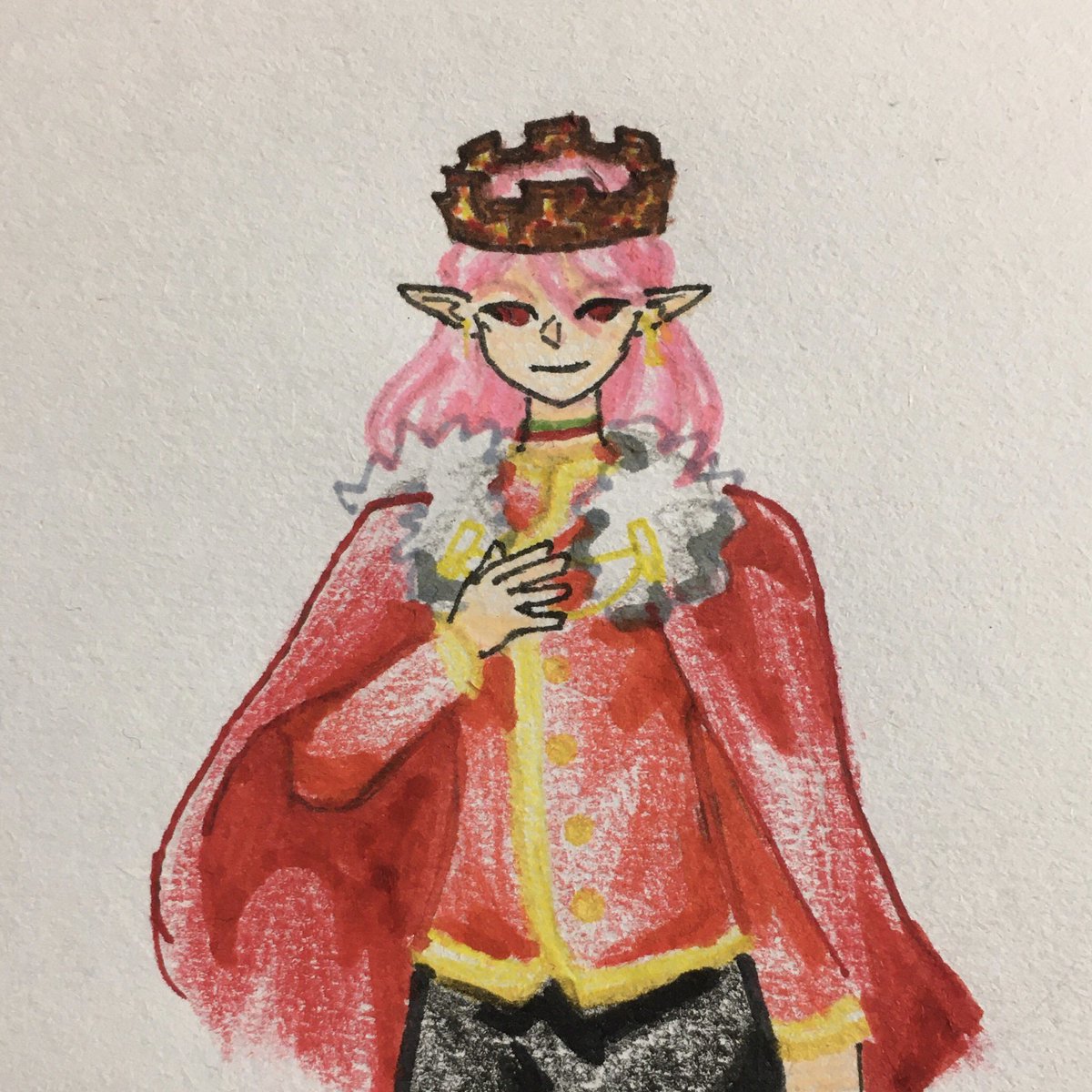 ambivaliart's tweet photo. Day 2 of Technovember: Fanfic
"Masked by Rose-Tinted Glasses" or Technoblade is corrupted by the Egg and becomes the Crimson King
#technofanart #technovember2021 https://t.co/D4zmIS4ewI