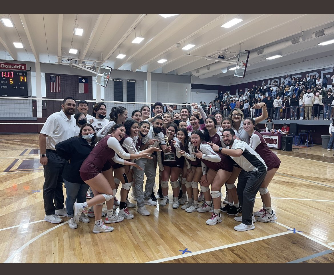 Great victory in 5 sets over a well coached tough El Paso team.   Looking at the Bi-District champs. The crowd was amazing. Best student section in the area. We will celebrate tonight and On to the area round. Let’s gooooooooo