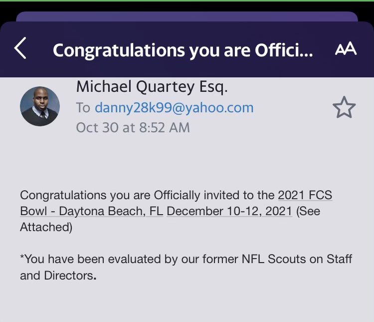 All glory to God. Very grateful and thankful to announce my invite to the FCS bowl game. Thank you very much and I accept this invite!🙏🏻 <a href="/NCAA_FCS/">NCAA FCS Football</a> <a href="/coachLukeNeal/">Luke Neal</a> <a href="/NCAAFootball/">NCAA Football</a>