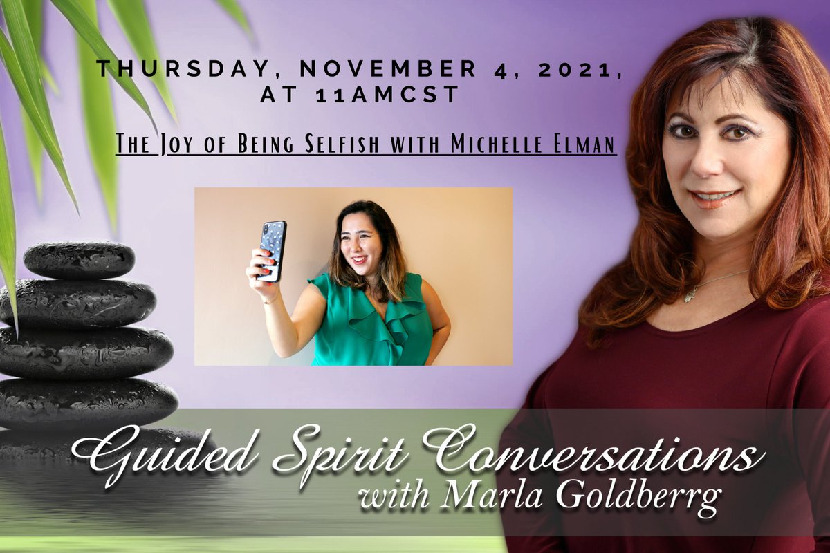 This Thursday at 12 p.m. ET, tune in to @MarlaGoldberrg's show, @GuidedSpiritCon, to hear @ScarredNtScared discuss her new book, THE JOY OF BEING SELFISH: Why You Need Boundaries and How to Set Them: bit.ly/3bCaIYQ <a href="/welbeckus/">Welbeck Publishing US & CAN</a>