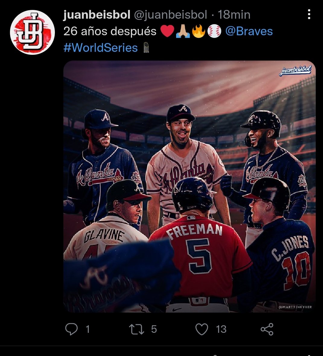 metbeat55's tweet photo. 26 añitos después. Sabe a gloria festejar de nuevo el título de los bravos https://t.co/EMiAk75TV5