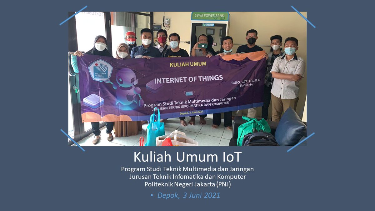 KonekthingID's tweet photo. PT. Konekthing Benda Pintar mengadakan Kuliah Umum Internet of Things (IoT) yang dihadiri oleh tim dosen Politeknik Negeri Jakarta (PNJ) bertempat di kantor Konekthing Depok.

#konekthing #pnj #iot #pelatihaniot #pelatihan #internetofthings #kursus #kuliah #kuliahumum https://t.co/cVIQCwVo5n