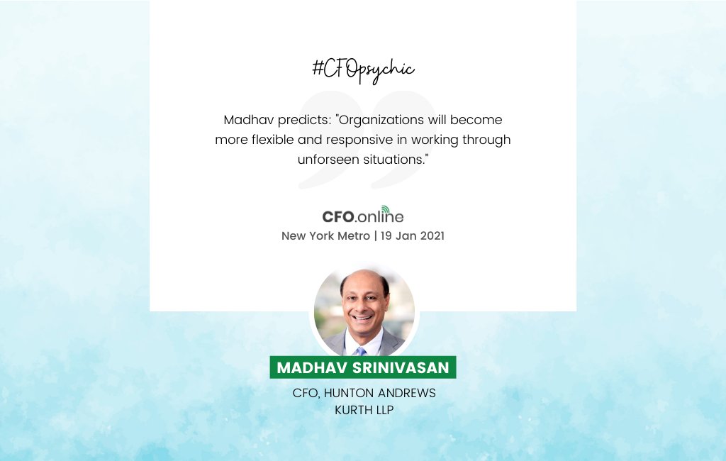 cfo_org's tweet photo. Every #organization wants to be #flexible. But what does it take to develop #genuine #resilience? #CFOonline explore the nuances of #flexibility, what it means to be #adaptable, both as an organization and as a #leader.
#CFOpsychic: Madhav Srinivasan for #CFOonline #NewYork Metro https://t.co/uUCOKG9Zuu