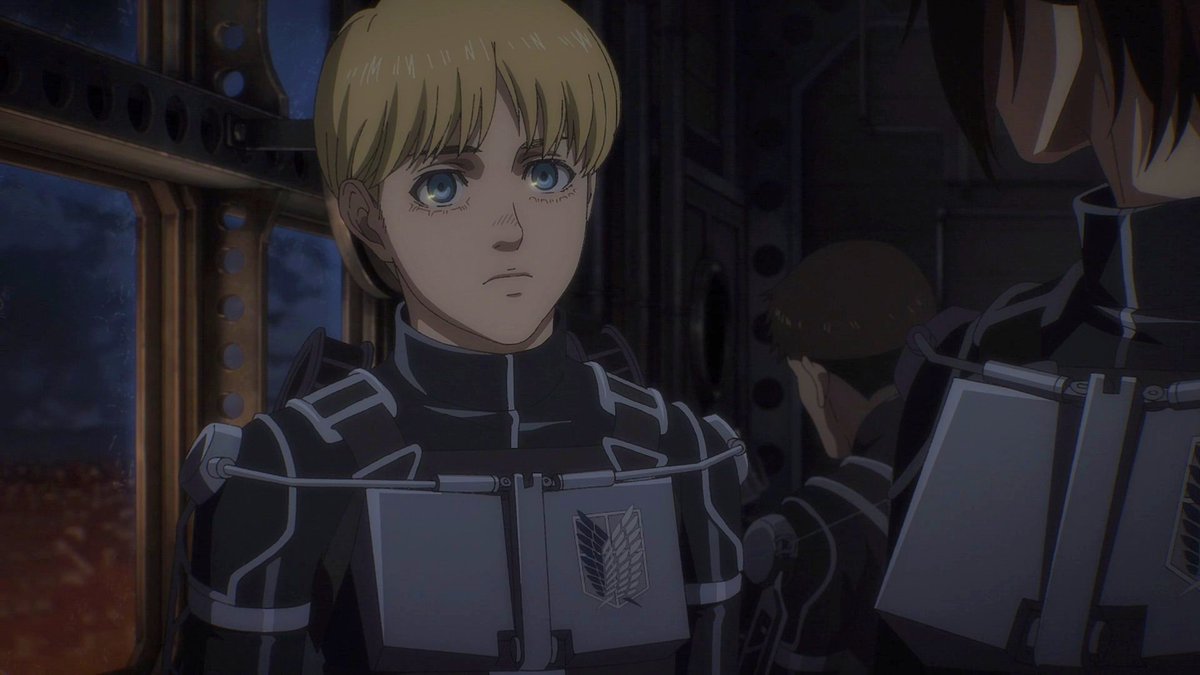 ⠀

⠀⠀" อาร์มิน อาร์เลิร์ท ฉันขอแต่งตั้งให้นายเป็นผู้บัญชาการหน่วยสำรวจ "

ขอโทษนะที่ดูเป็นการนำภาระมาให้แต่ไม่มีใครเหมาะกับหน้าที่นี้มากกว่านายอีกแล้ว 

จงมีชีวิตต่ออาร์มิน 
เติบโตในแบบที่ควรจะเป็น
ฉันเชื่อว่าถ้าเป็นนาย
นายต้องทำได้ดีที่สุด

สุขสันต์วันเกิดล่ะ

⠀⠀  ⠀⠀ ⠀