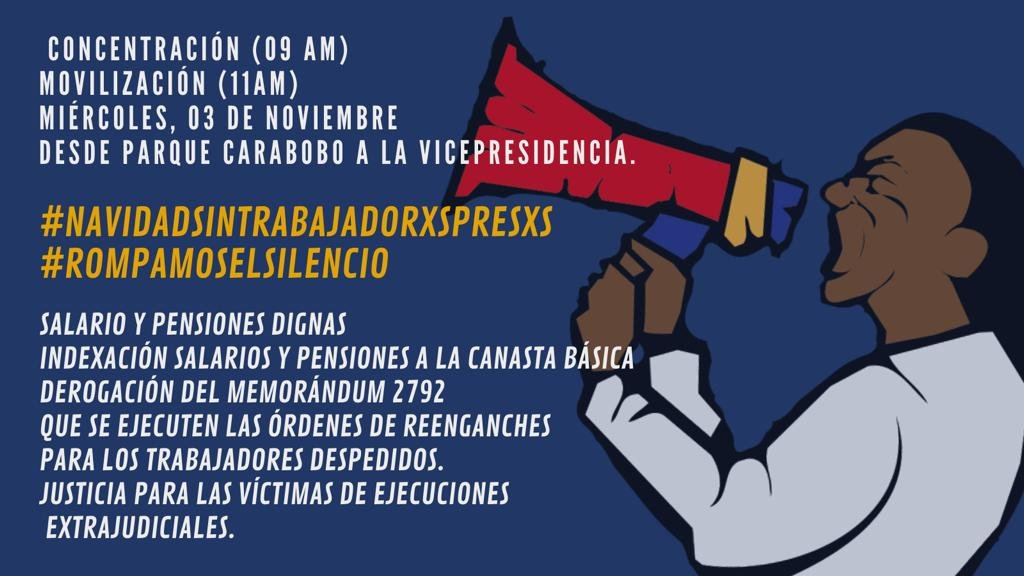 LibertadPlenaYa's tweet photo. Hoy es un día de lucha por la justicia y la libertad de los trabajadores injustamente detenidos.
¡Nos vemos en Parque Carabobo!
¡Qué lo injusto no te sea indiferente! https://t.co/ioOhzZnkfC