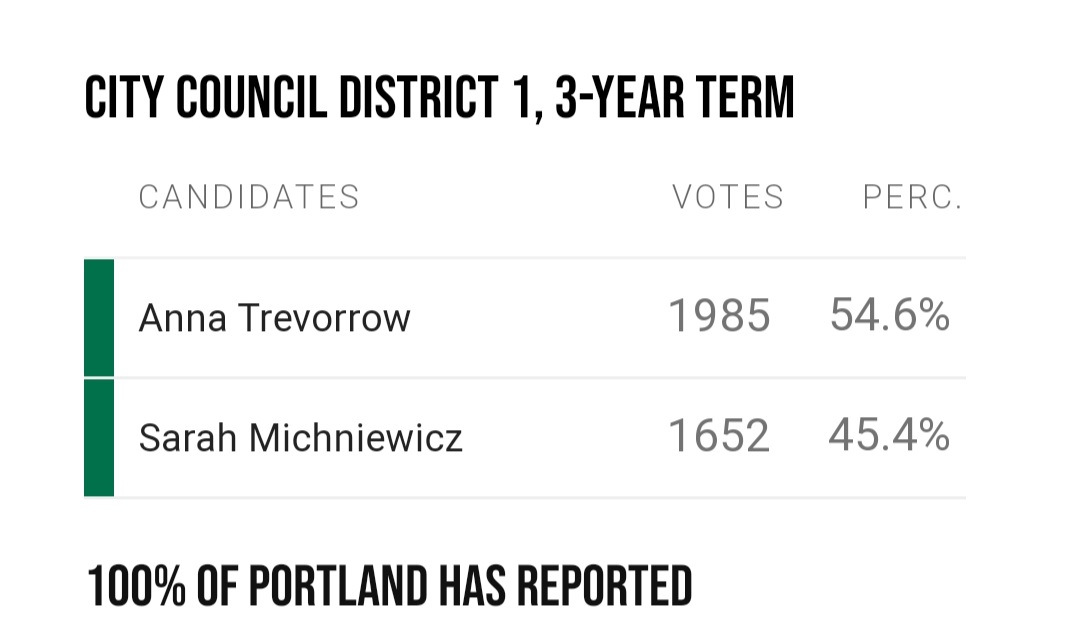 MaineGreens's tweet photo. Final results are in for @AnnaTrevorrow... a big win in a tough race, but a little over 9 percentage points!

Way to go Anna! 😁👏👏👏💚 https://t.co/AMXDDC2Iua