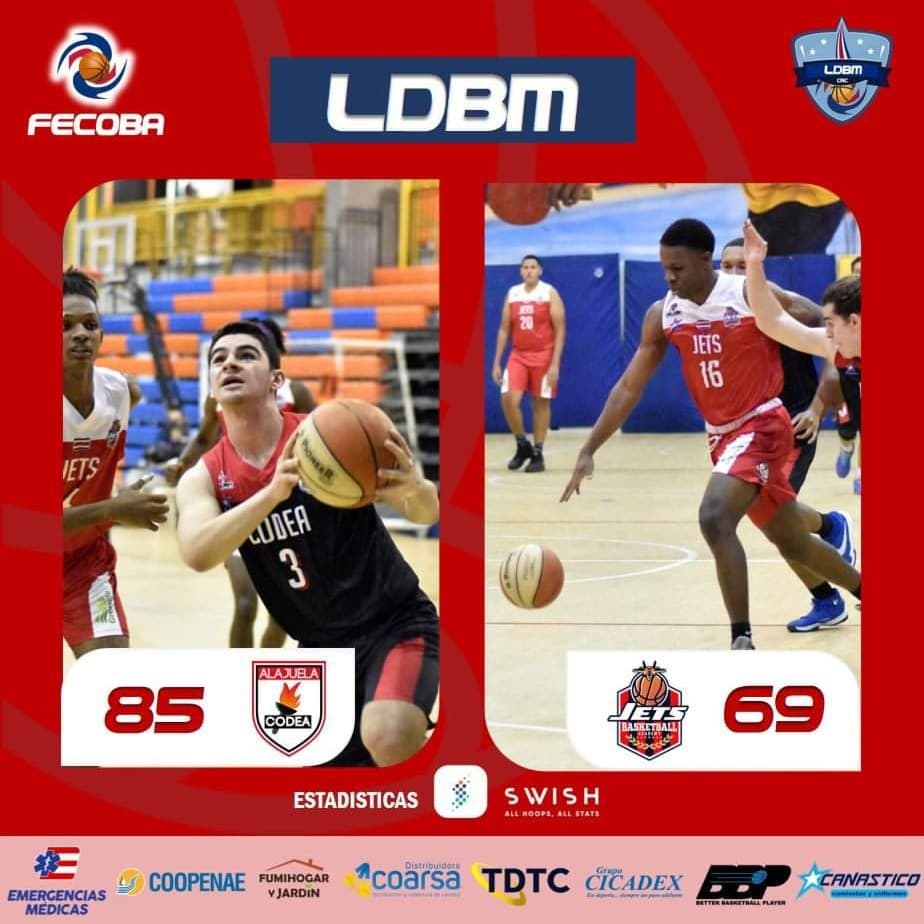 fecobacostarica's tweet photo. Finaliza el segundo juego de la Liga de Desarrollo con victoria para CODEA frente al equipo de @academy_jets.

Descargá y seguí todas las estadísticas de los encuentros por medio de @SwishAllHoops 📲

#LDBM #JuntosSomosMás https://t.co/Z9D2KIKER5